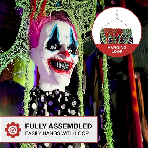 3 Floating Carnival Clown Heads and Body Parts