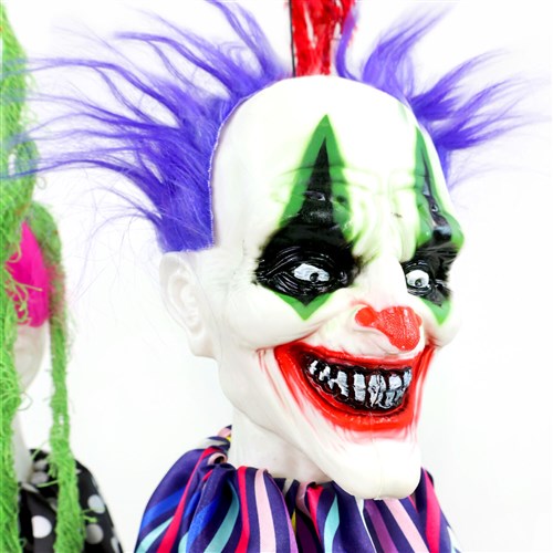 3 Floating Carnival Clown Heads and Body Parts