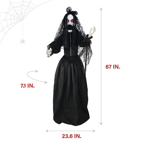 67" animatronic demon bride prop