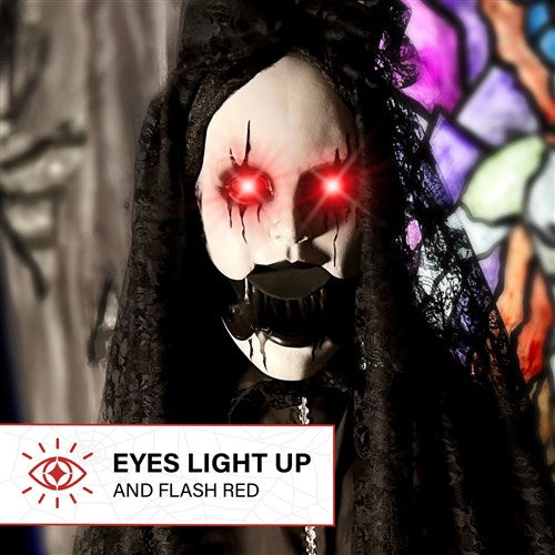 67" animatronic demon bride prop
