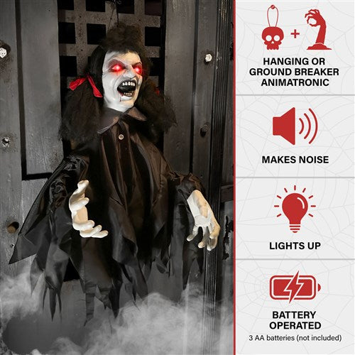 Demon Girl Groundbreaker Animatronic Prop