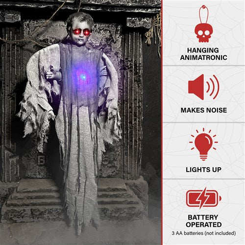 Anamatronic Angel Doll with wings, lights and sound